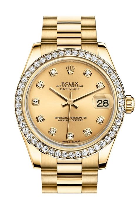 rolex datejust 31 diamond bezel.